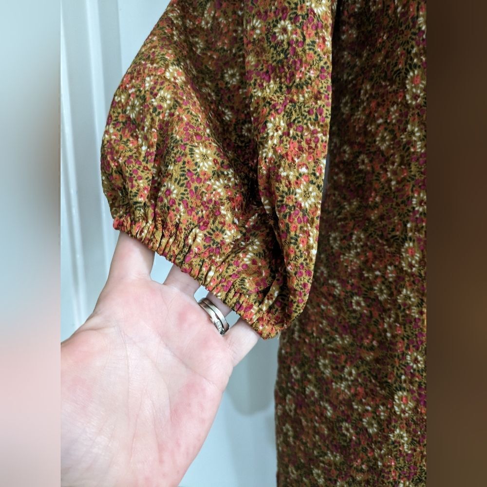 Code X Mode Floral Granny Core Pointed Collar Dre… - image 4